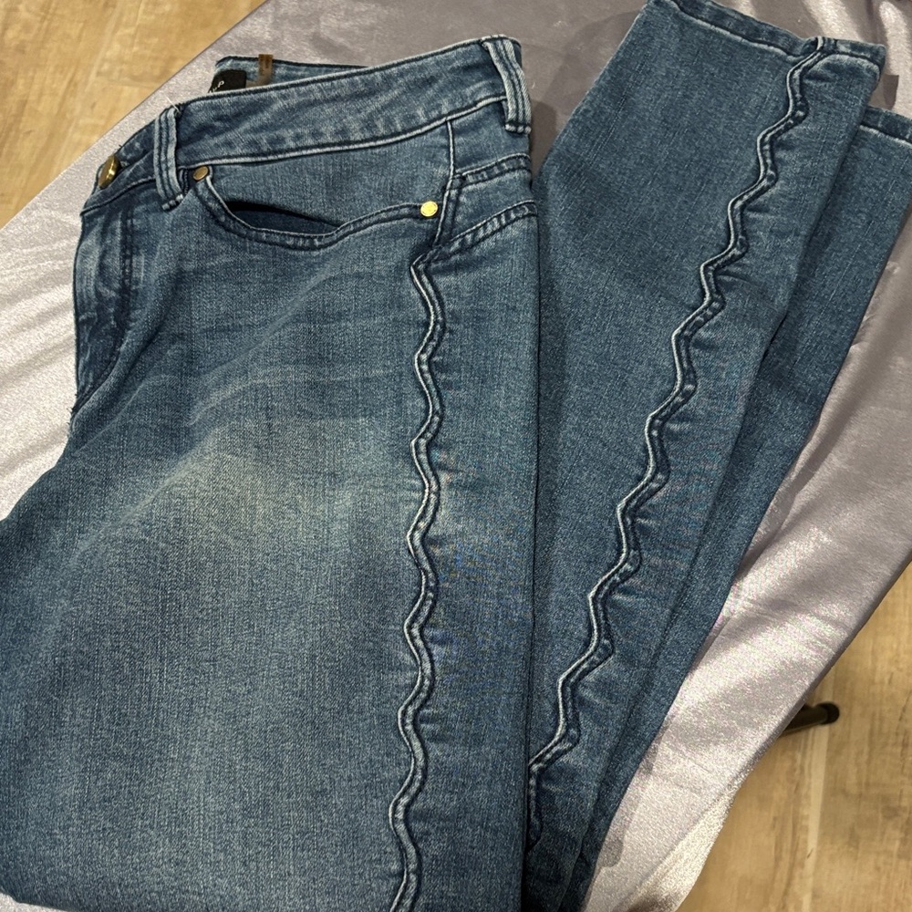 Ivanka Trump Blue Straight Leg Jeans